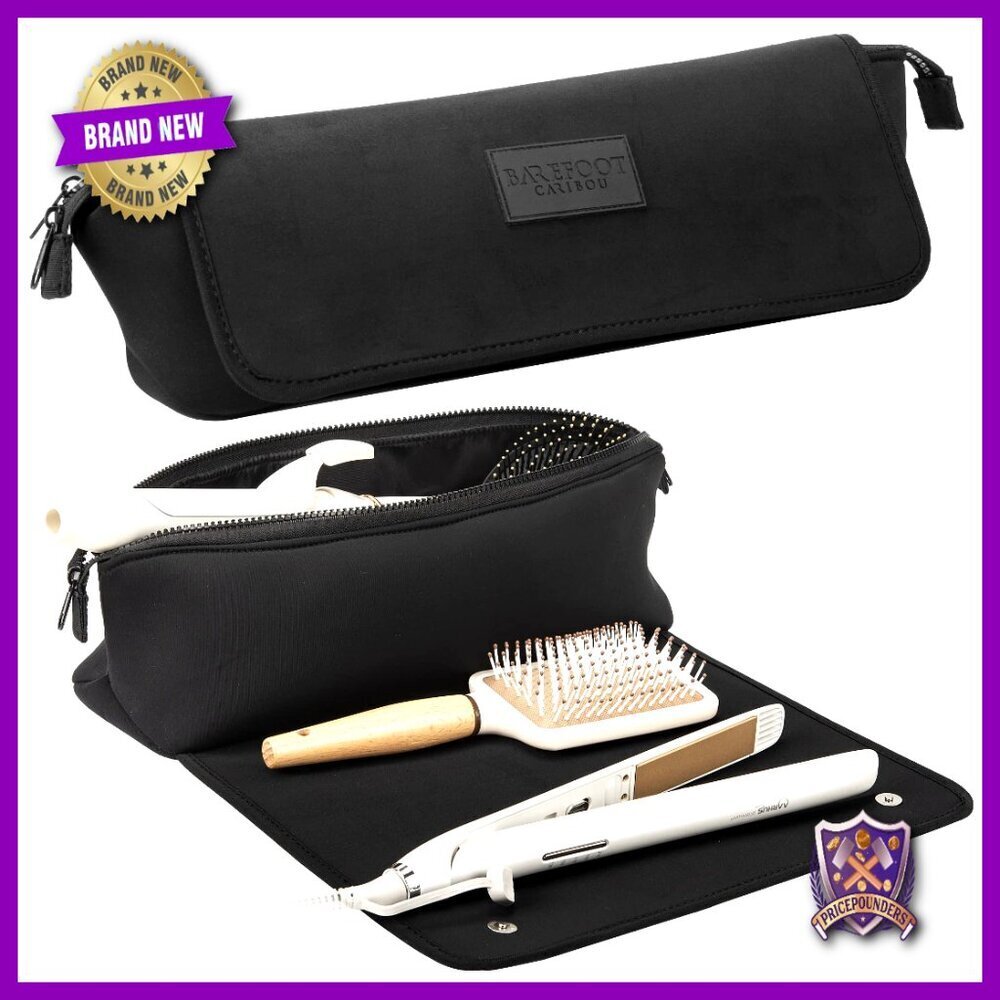 Heat Resistant Travel Bag for Hair Tools with Pockets Portable Organizer